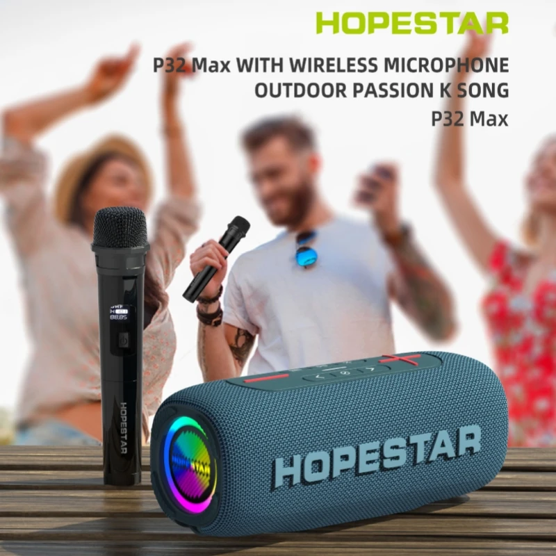 HOPESTAR P32 MAX 55 W Bluetooth Високоговорител Външна Водоустойчив Безжична Колона RGB Светлинен Ефект Вечерни Караоке Субуфер Caixa De Som . ' - ' . 2