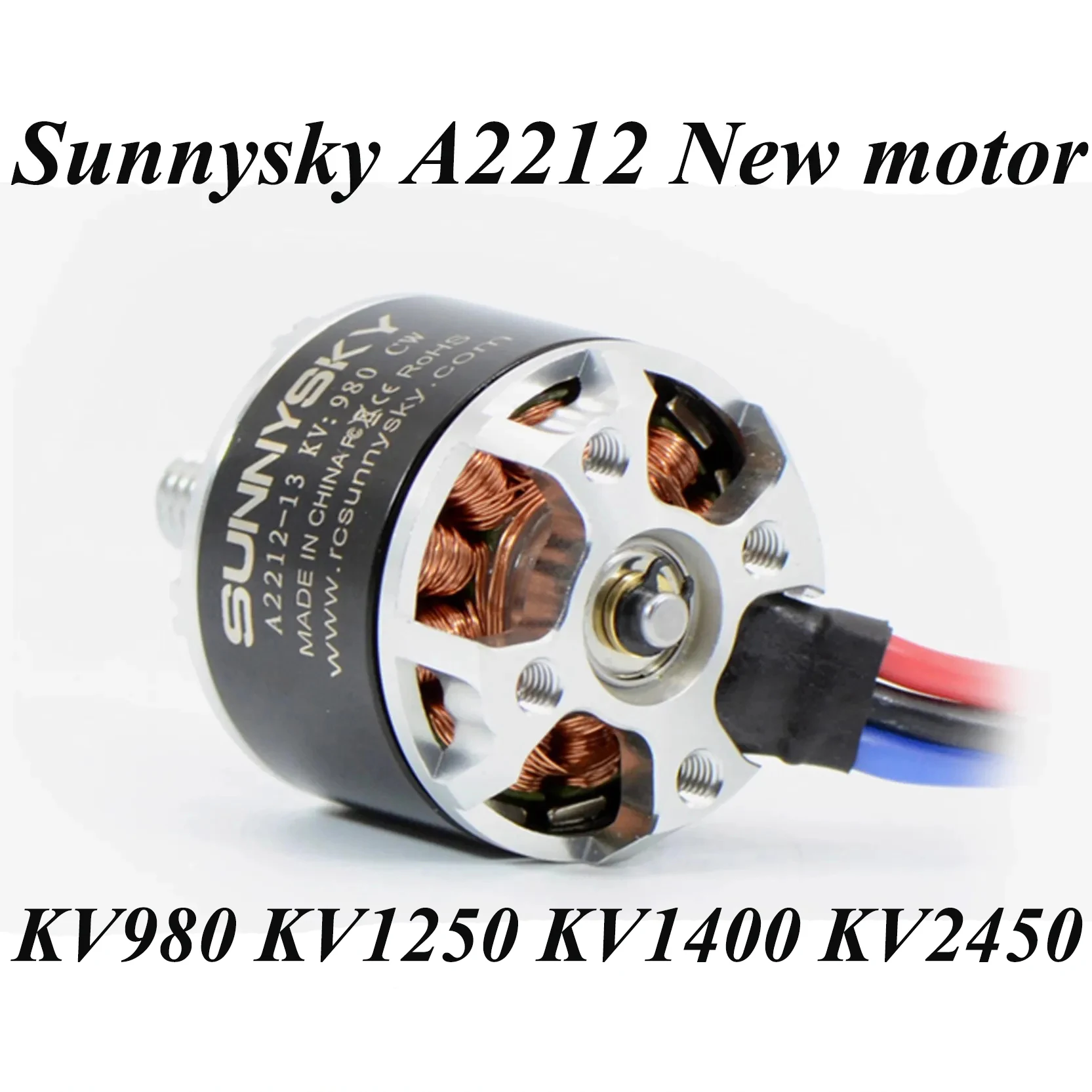 Sunnysky A2212 KV980 KV1250 KV1400 KV2450 Бесщеточный Мотор за каране на Сърф, Аксесоари за Планери/Пипперов A2212-3,5 мм Бананова корона A2208 . ' - ' . 3