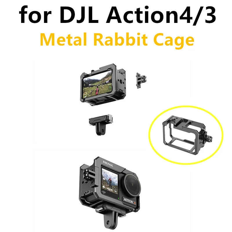 За DJL Action4/3 Метални клетки за зайци и Аксесоари за спортна камера Защита от падане Рамка за отнемане на топлина . ' - ' . 0