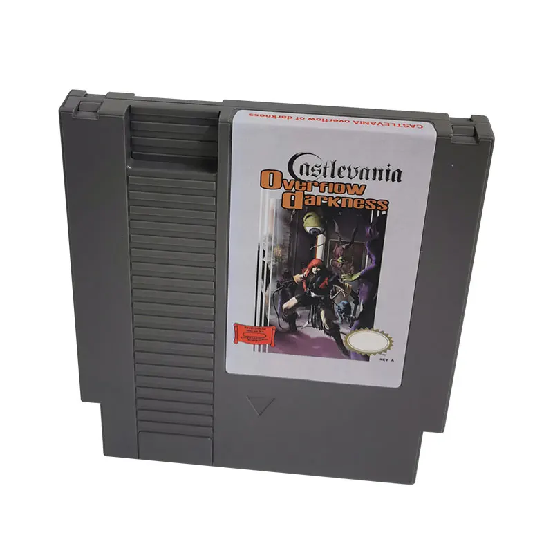 Игри касета CASTLEVANIA overflow of darkness с 72 на контакти за 8-битови игрови конзоли NES NTSC и PAl . ' - ' . 2