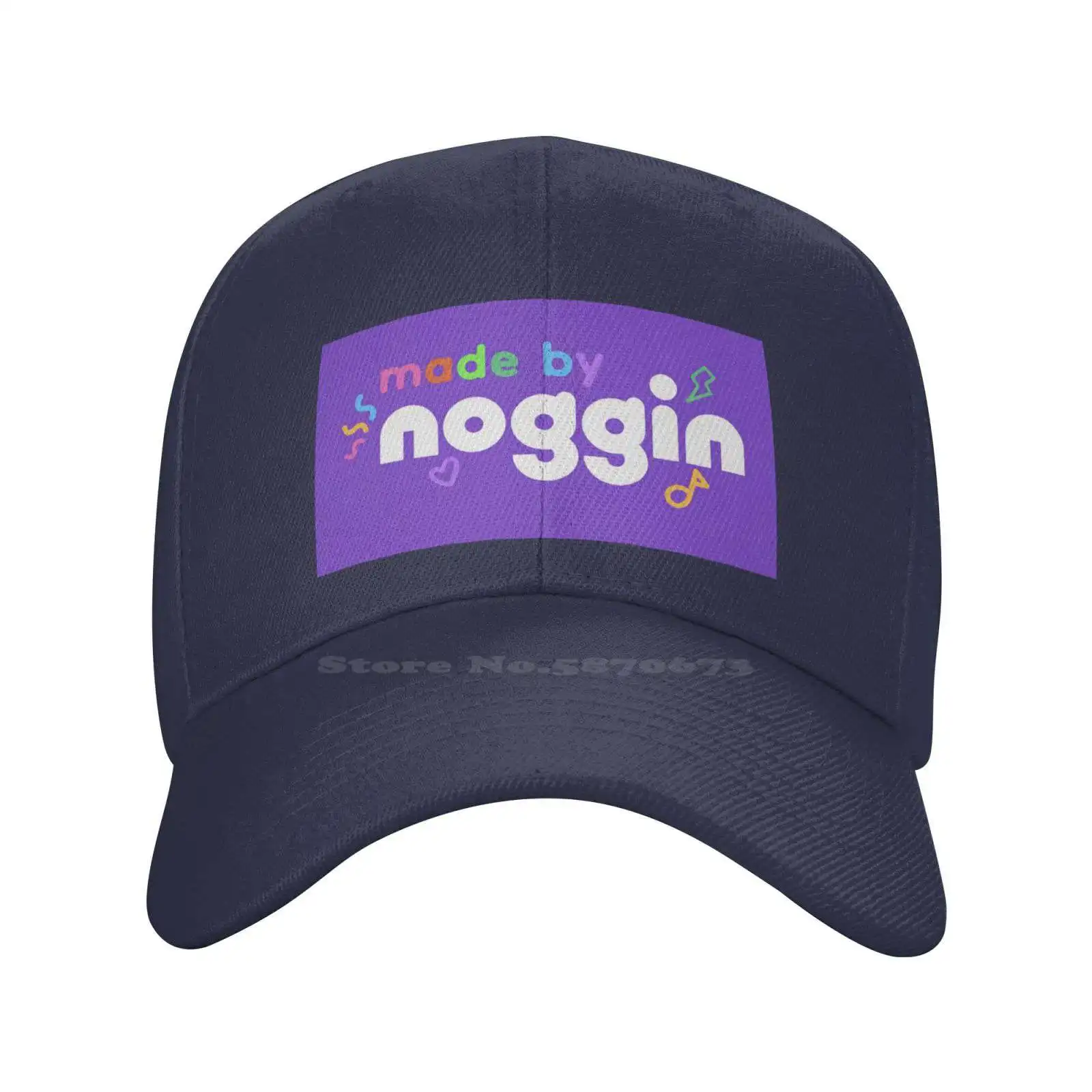 Оригиналния лого Noggin С графичен лого на марката, висококачествен деним, шапка, Вязаная капачка, бейзболна шапка . ' - ' . 1