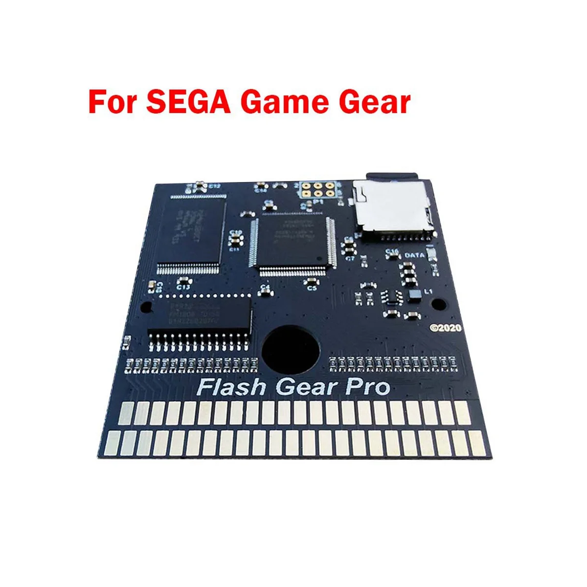 Печатна платка на играта касета Flash Gear Pro Power Saving Flash Cart за Sega Game Gear GG System Shell, Черен . ' - ' . 2
