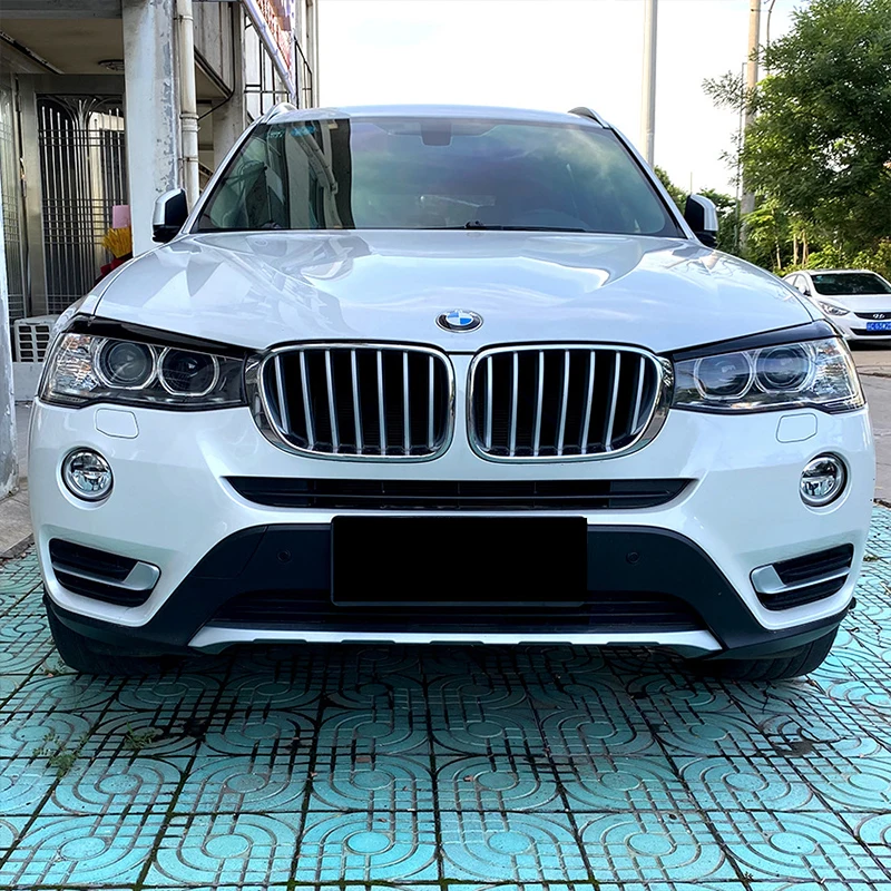 Подходящи за BMW X3 X4 F25 F26 2014-2017 на предния фар за вежди автомобили стикер промяна на екстериор . ' - ' . 2