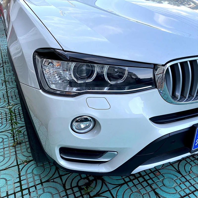 Подходящи за BMW X3 X4 F25 F26 2014-2017 на предния фар за вежди автомобили стикер промяна на екстериор . ' - ' . 3