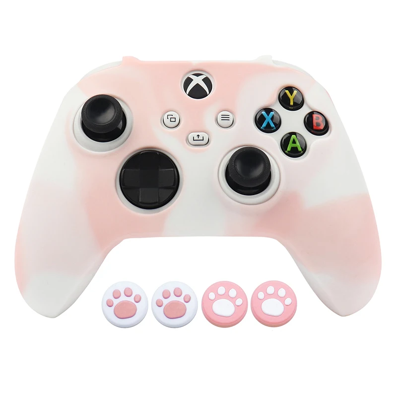 Розова мека силиконова защитна обвивка за управление на контролера на Xbox серия X S, калъф за геймпада, аксесоари, калъфи за джойстик . ' - ' . 0