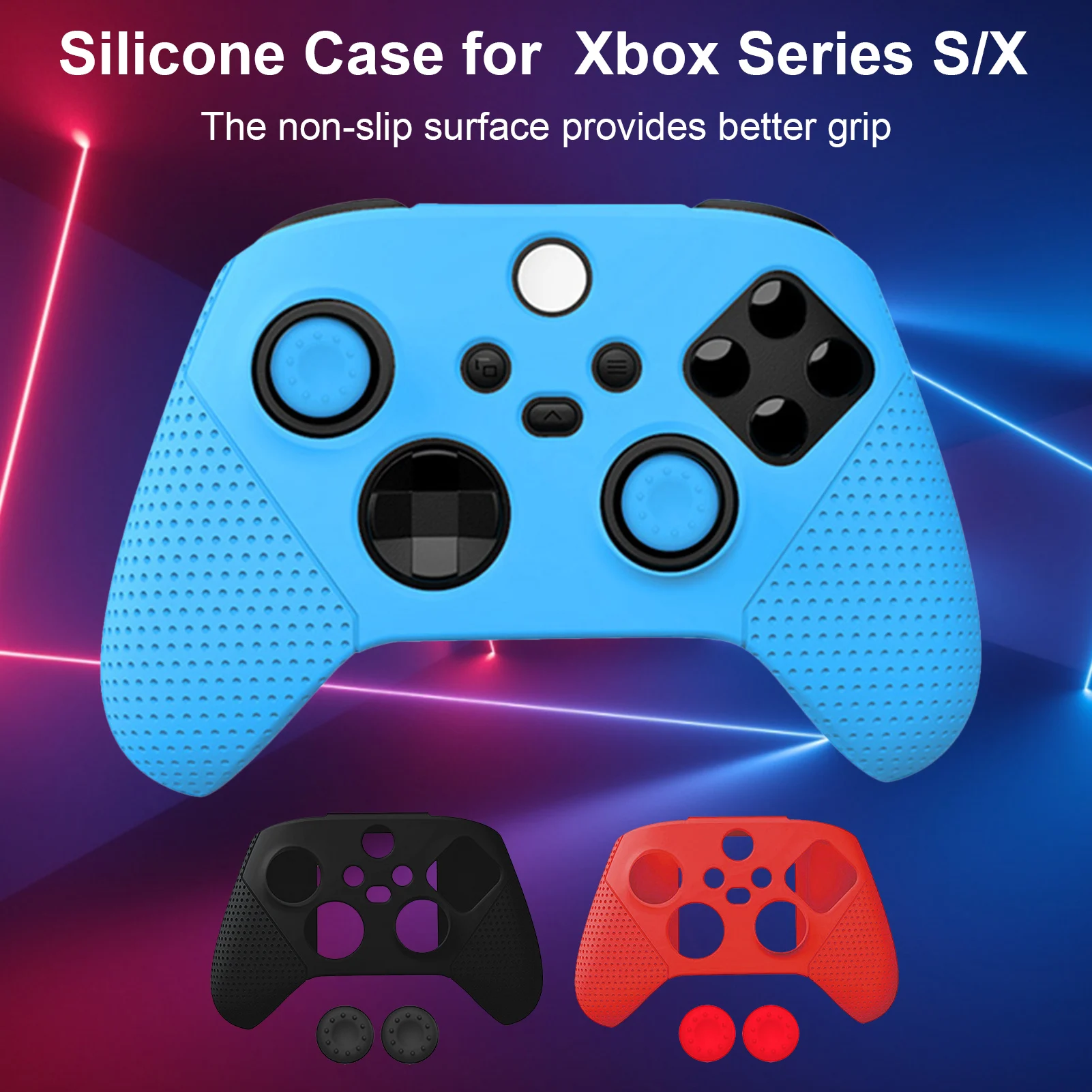 Силиконов защитен калъф устойчива на плъзгане дръжка за Носене Обвивка на контролера за Xbox серия S / X Аксесоари за геймпадов . ' - ' . 4