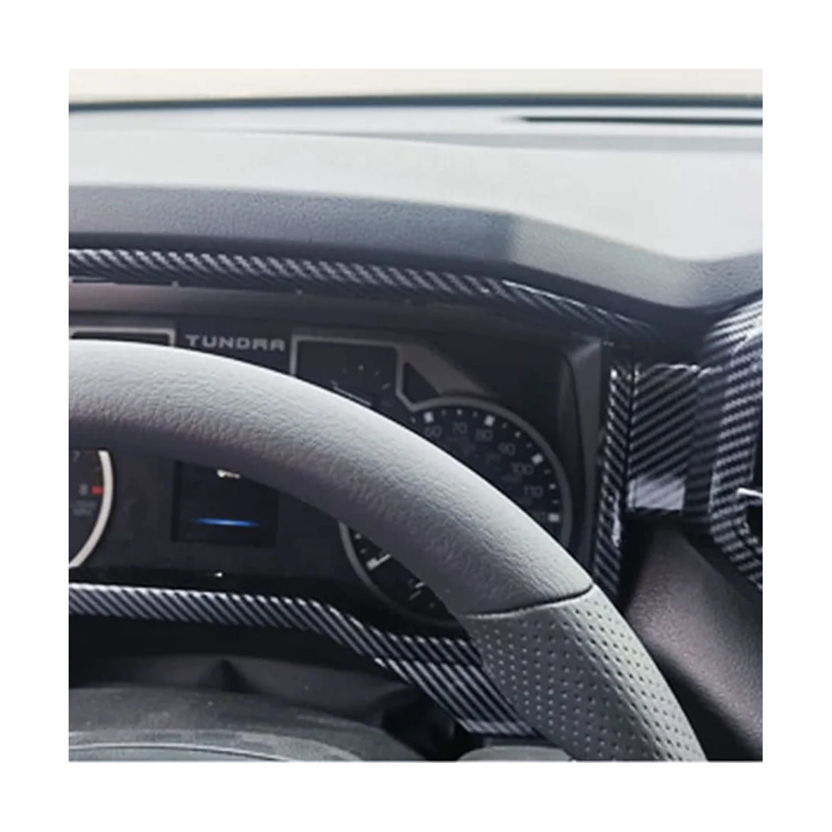 Тампон върху таблото на колата 2022 2023 Аксесоари за интериора ABS, изработени от въглеродни влакна . ' - ' . 2