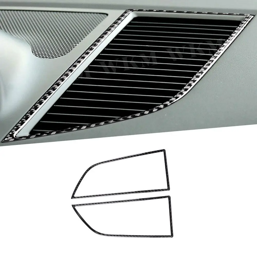 Тампон на таблото Централна конзола от карбон, за довършителни работи на вентилационни отвори, рамка, стикери За Porsche Macan 2015-2018, украса кола . ' - ' . 0