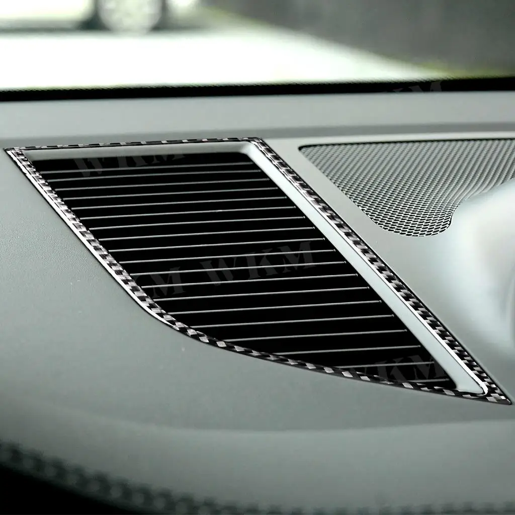 Тампон на таблото Централна конзола от карбон, за довършителни работи на вентилационни отвори, рамка, стикери За Porsche Macan 2015-2018, украса кола . ' - ' . 1