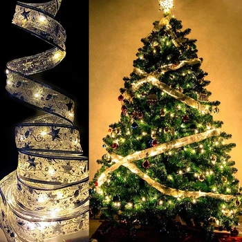 4 М Светодиодна Коледна Светлинна Лента Венец Коледно Дърво Венец Коледна Украса За Дома Навидад Decor Нова Година 2023