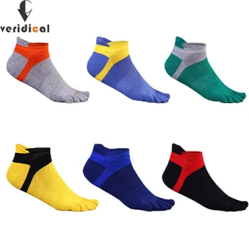 5 Чифта чорапи, без чорап, Четири сезона, Памучни спортни шарени обикновен младежки ежедневни чорапи за фитнес, невидими чорапи на 5 пръста