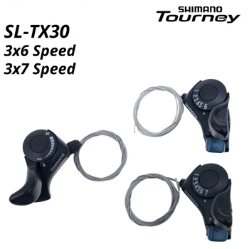 Лост за превключване на предавките за велосипед Shimano Tourney SL TX30 6-7 s 18 21 Скоростни ключове tx30, кабел вътрешен трансфер в пакет