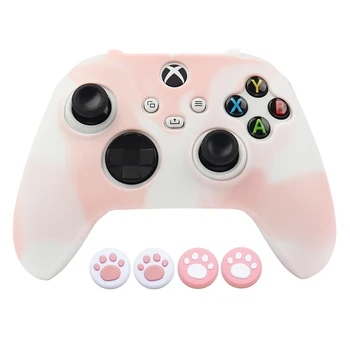 Розова мека силиконова защитна обвивка за управление на контролера на Xbox серия X S, калъф за геймпада, аксесоари, калъфи за джойстик