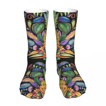 Чорапи с ананасовыми палми, Новост Унисекс, Зимни чорапи, топли дебели меки възли на ежедневните чорапи
