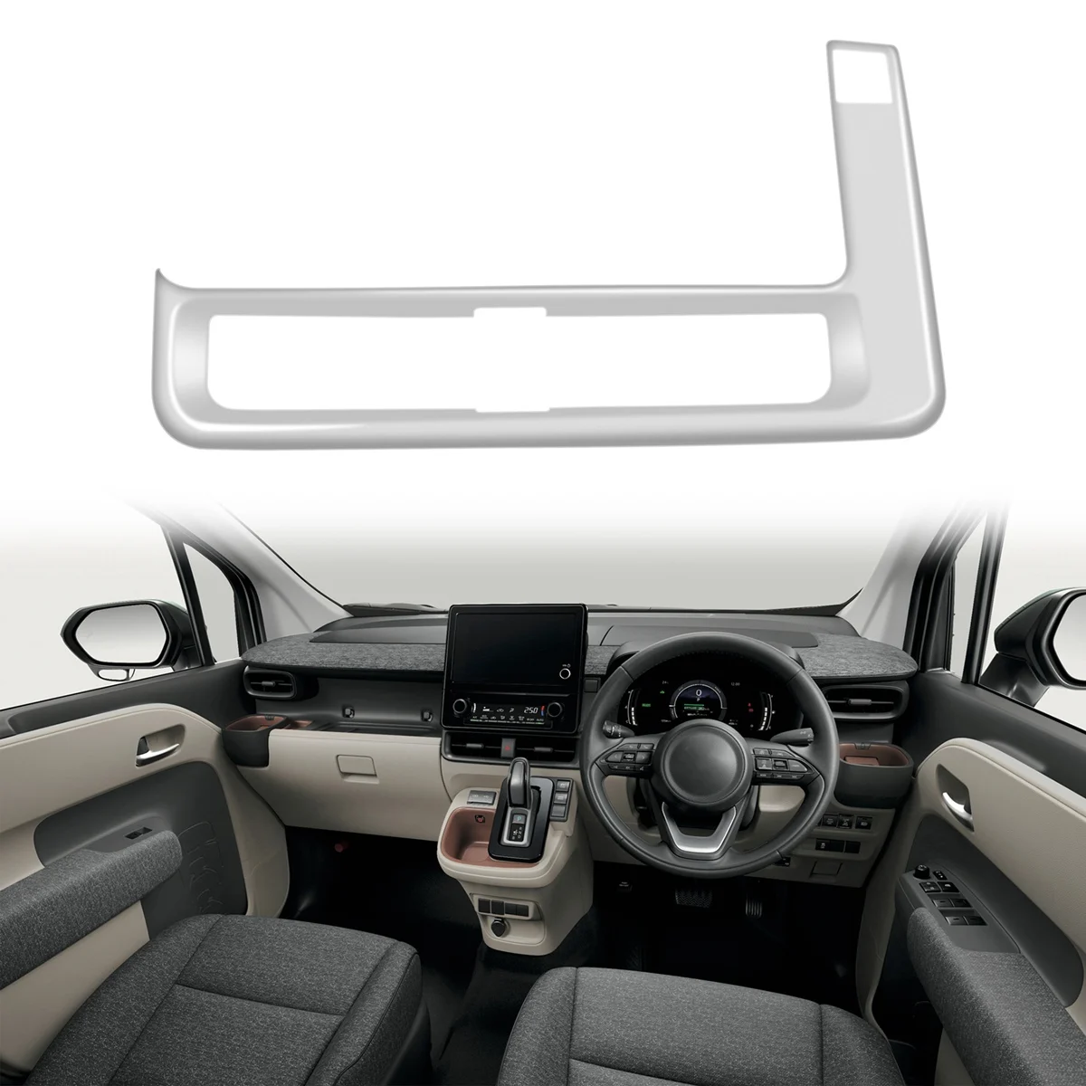 RHD Хромированное отдушник на централната конзола на Автомобила, Изходна рамка на климатика, накладки за Toyota Sienta 2022 2023 . ' - ' . 1