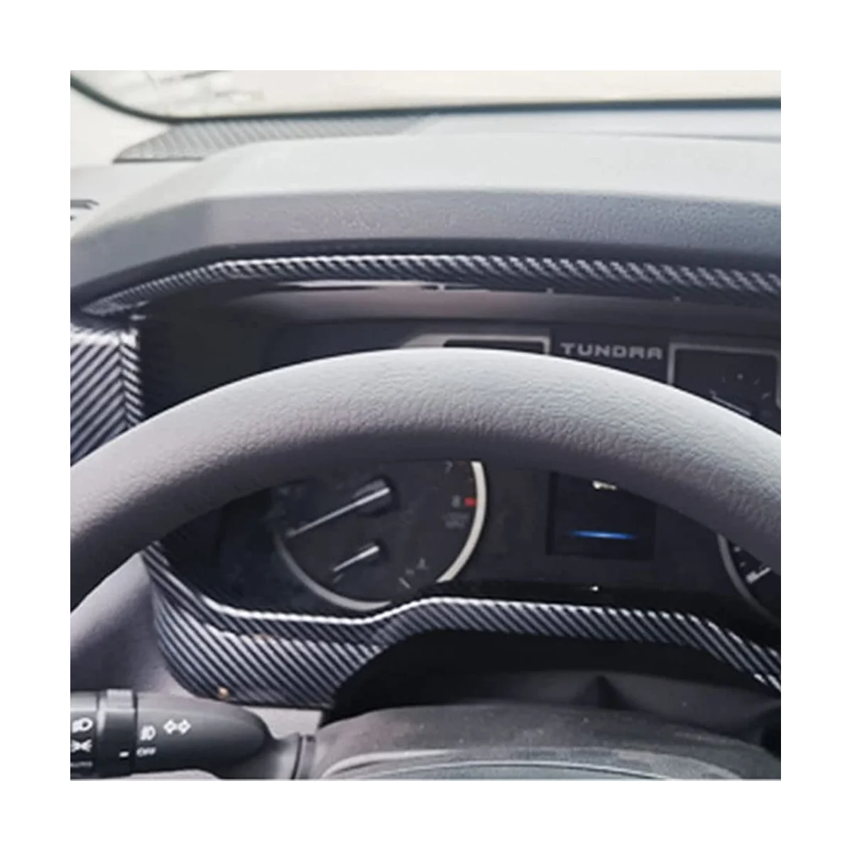 Тампон върху таблото на колата 2022 2023 Аксесоари за интериора ABS, изработени от въглеродни влакна . ' - ' . 3